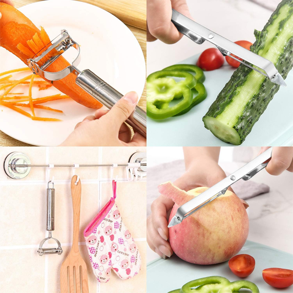 Buy Julienne 3 in 1 Peeler Pack of 3 Fruit and Vegetable Peeler Cutter and Slicer Free Delivery For This Weekend