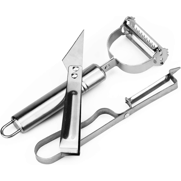 Buy Julienne 3 in 1 Peeler Pack of 3 Fruit and Vegetable Peeler Cutter and Slicer Free Delivery For This Weekend