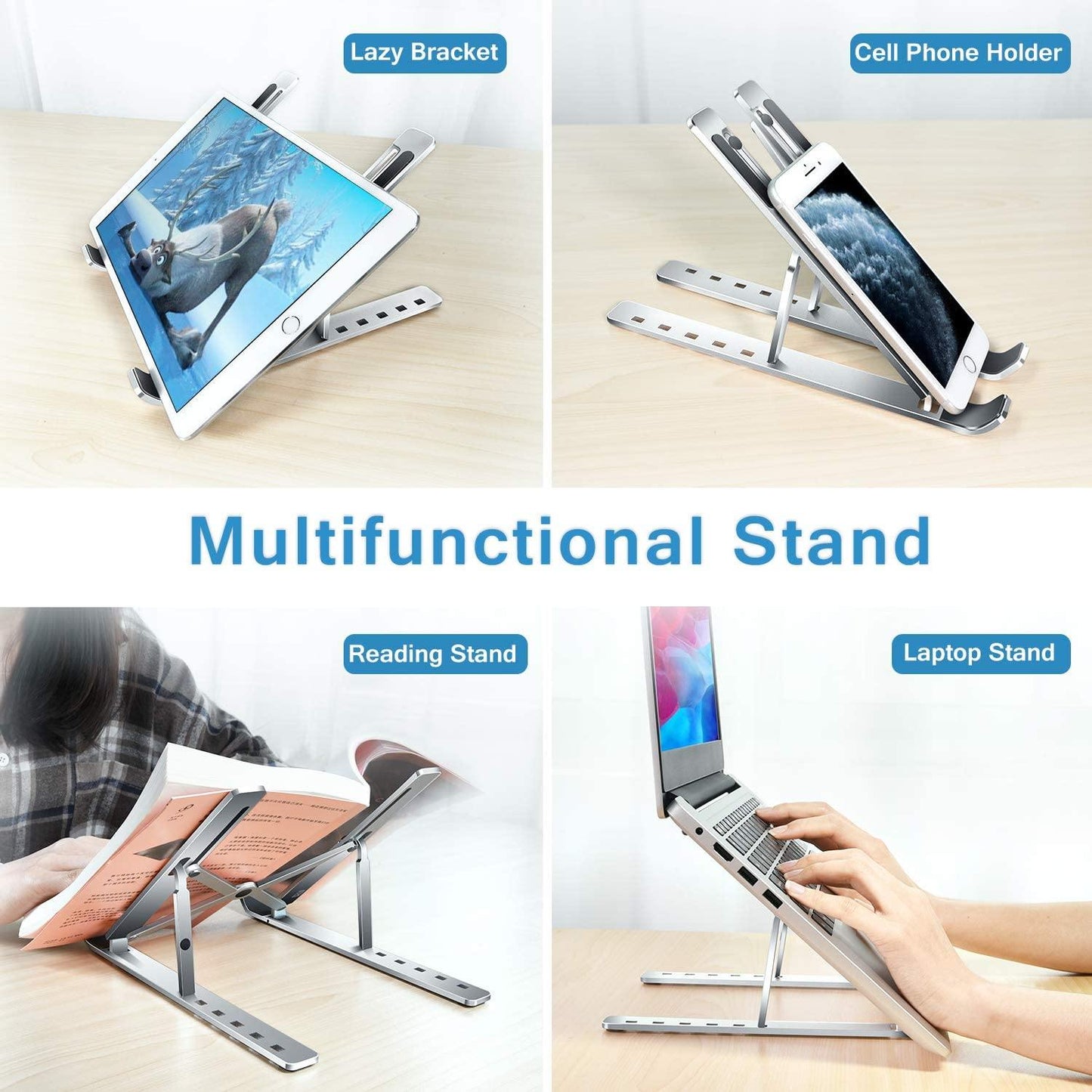 Portable Adjustable Aluminum Laptop Stand | 1st Check Then Pay