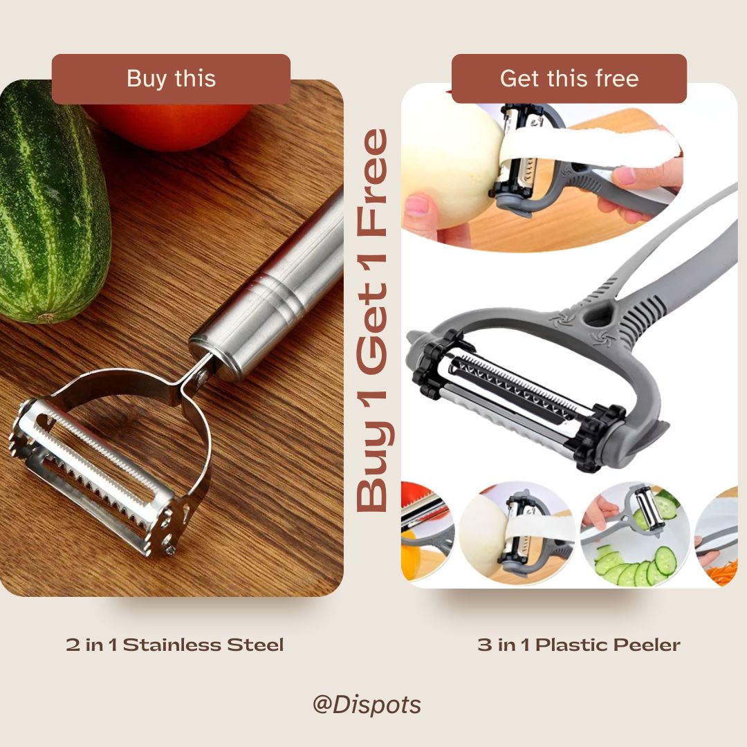 High Quality Stainless Steel Vegetable & Fruit Peeler | Buy 1 Get 1 Free