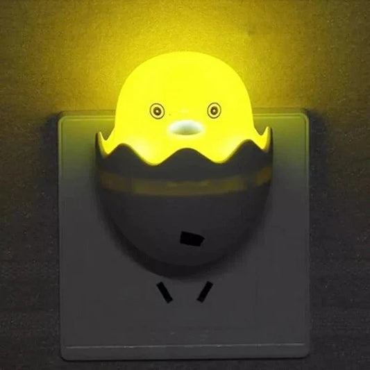 Little Yellow Duck Night Light | Yellow Duck With Egg Shape Led Night Lamp