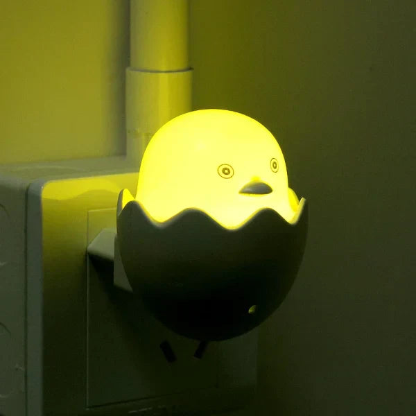Little Yellow Duck Night Light | Yellow Duck With Egg Shape Led Night Lamp