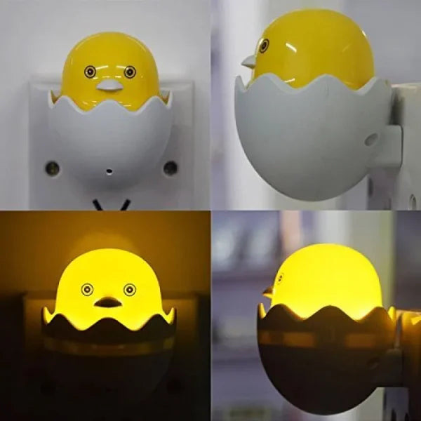 Little Yellow Duck Night Light | Yellow Duck With Egg Shape Led Night Lamp