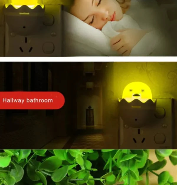 Little Yellow Duck Night Light | Yellow Duck With Egg Shape Led Night Lamp
