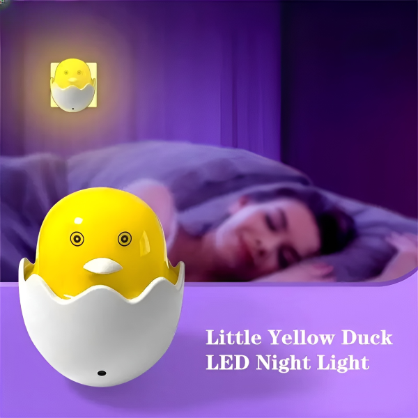 Little Yellow Duck Night Light | Yellow Duck With Egg Shape Led Night Lamp