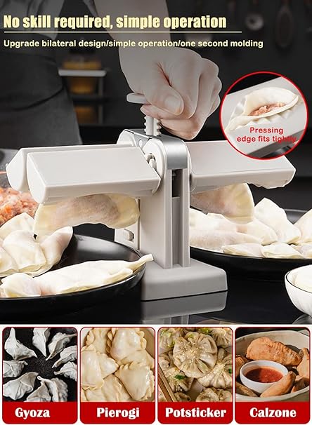 Dumpling And Samosa Maker Double Header | Suitable For Samosa With Box Packing