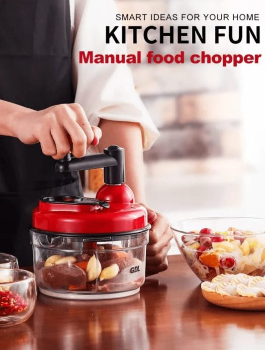 Manual Hand Multifunction Speedy Vegetable Quick Chopper | Salad Machine ( Random Color )