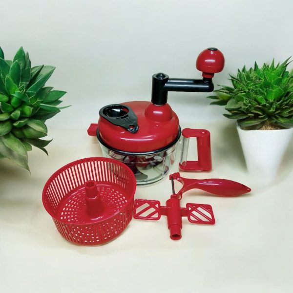 Manual Hand Multifunction Speedy Vegetable Quick Chopper | Salad Machine ( Random Color )