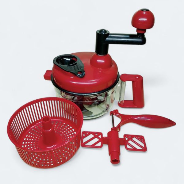 Manual Hand Multifunction Speedy Vegetable Quick Chopper | Salad Machine ( Random Color )