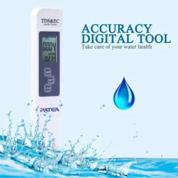 Portable Digital Water Tester | TDS, EC, And Temperature Meter (3-in-1)
